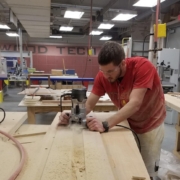 Pittsburg State University architectural woodworking